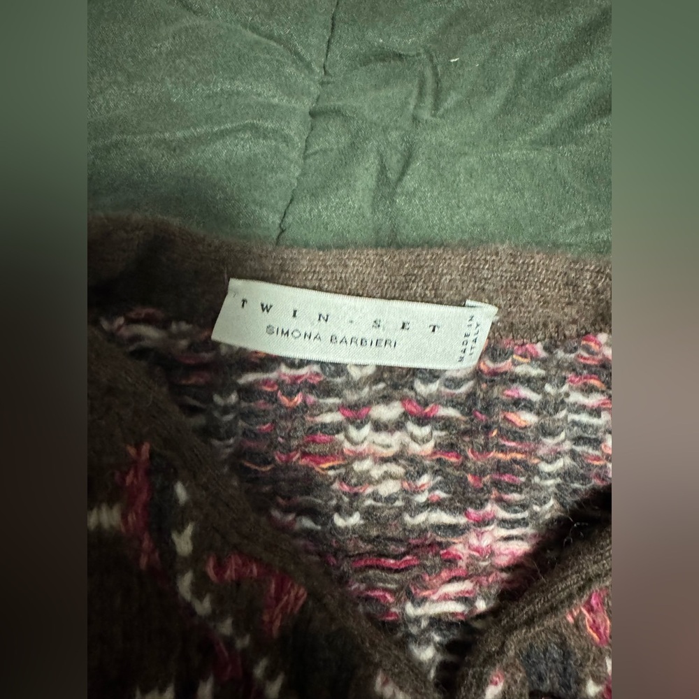 Twin set wool Brown Floral Sweater - Picture 4 of 8